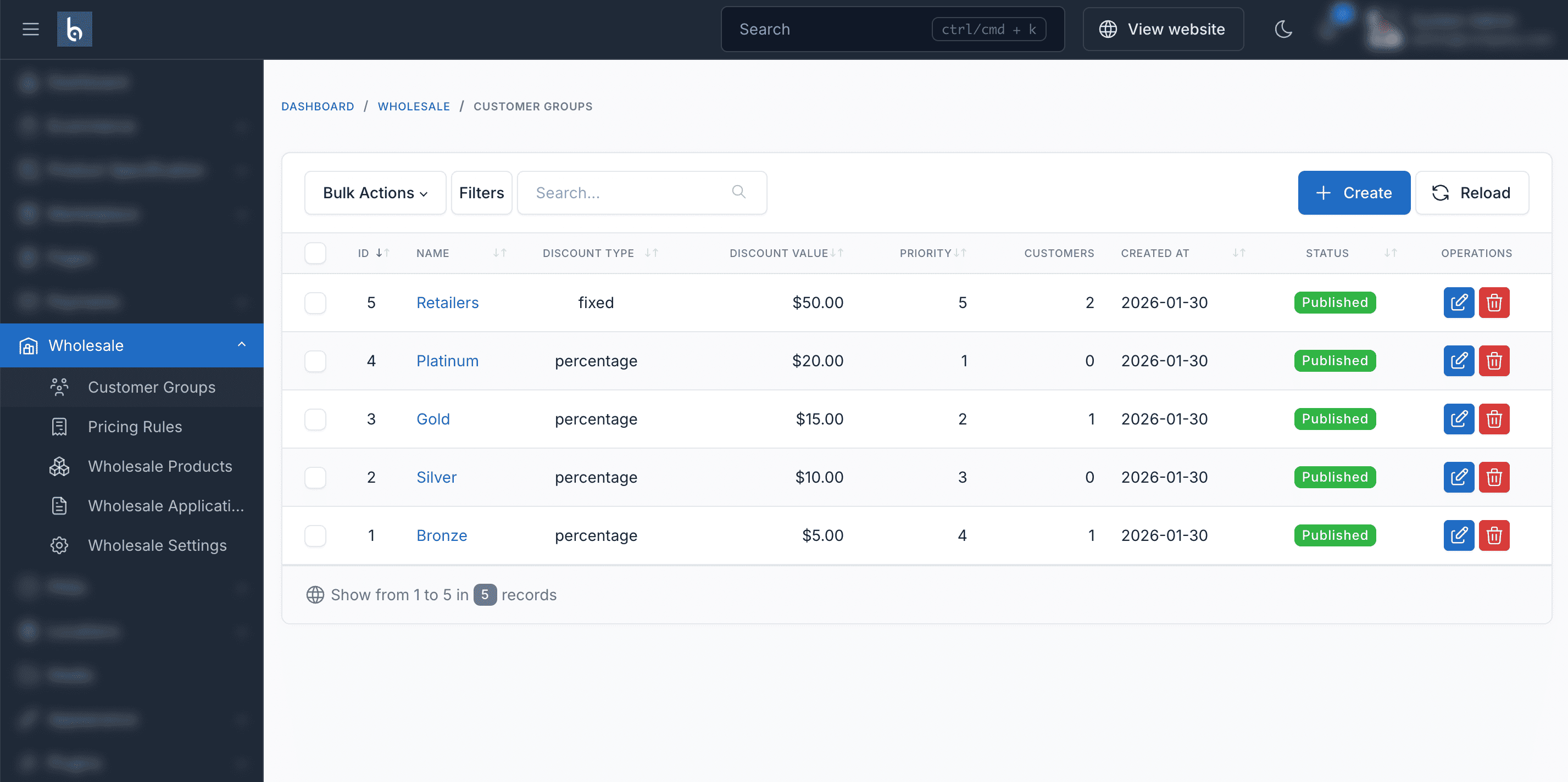 Wholesale (B2B) - Tiered Pricing & Customer Groups for Botble Ecommerce