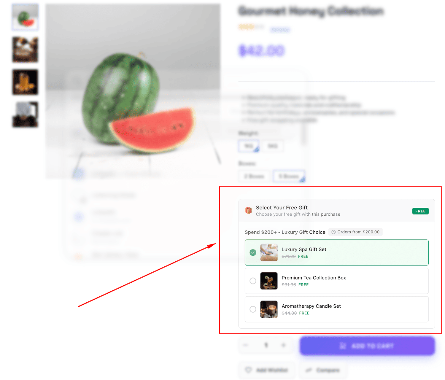 Product Gift Display